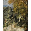 РЕПРОДУКЦИИ НА КАРТИНИ Скали в гората Фонтенбло (1865-68)
